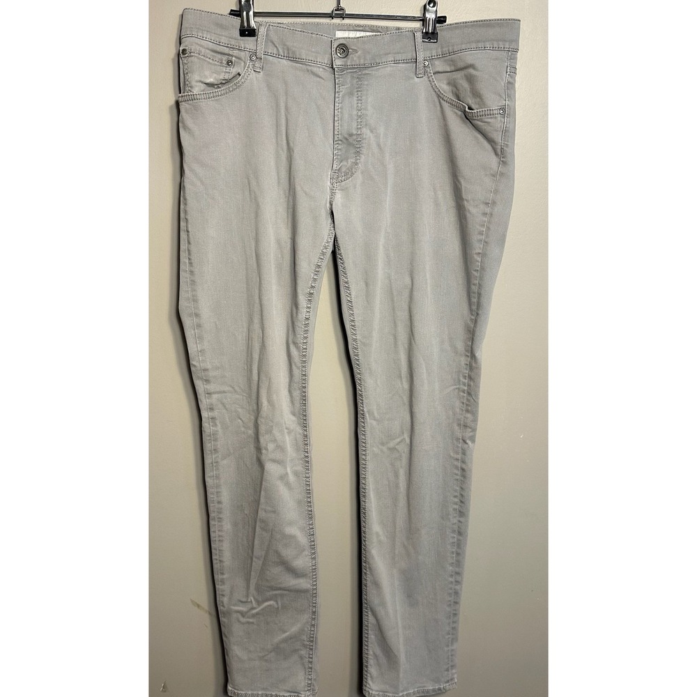 Brax Chuck‎ Modern Fit Five Pocket Pant Mens 38x34 Gray Stretch Twill